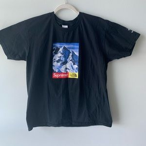 The north face x Supreme Mountain tee